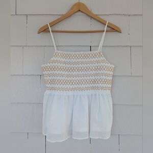 Francesca's White Tank Top Medium
